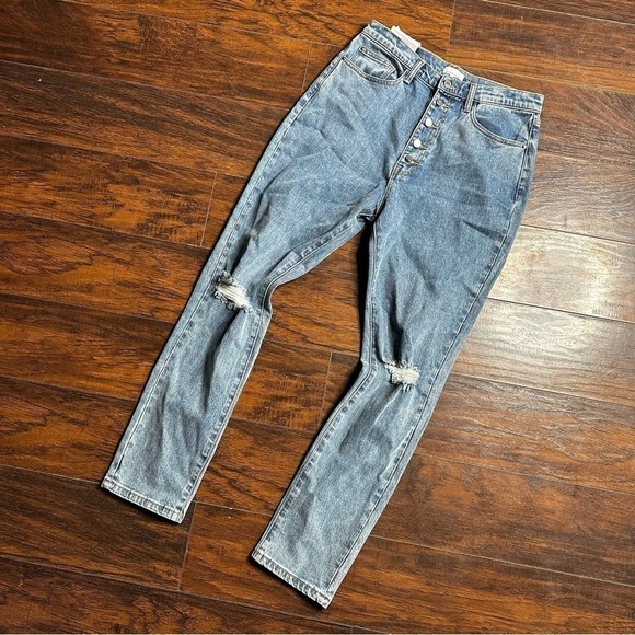 WeWoreWhat The Danielle High Rise Straight in Spring St Hole - Picture 3 of 8